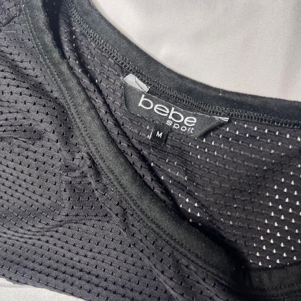 Bebe Sport Mesh Long Sleeve Jersey Top - Picture 5 of 8